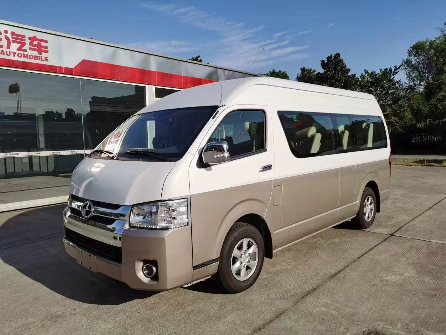 Two-Tone High-Roof Minibus - vehicle photo 1